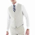 J.f. J Ferrar Slim Fit Bone Suit Vest