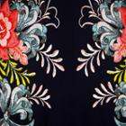 Msk Short Sleeve Floral A-line Dress