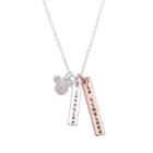 Disney Disney Womens Clear Mickey Mouse Pendant Necklace