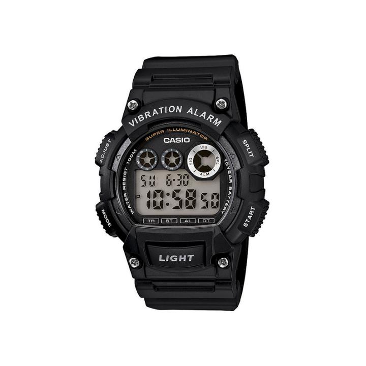 Casio Mens Black Resin Strap Digital Sport Watch W735h-1avcf