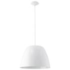 Eglo Coretto 1-light 16 Inch Steel / Glossy Whitependant Ceiling Light