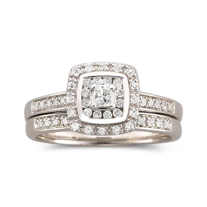 I Said Yes&trade; 3/8 Ct. T.w. Certified Diamond Bridal Set