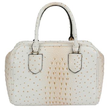 Swg Kaya Ostrich Embossed Satchel