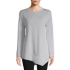 St. John's Bay Active Long Sleeve Asymmetrical Top