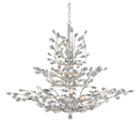 Aspen Collection 18 Light 3-tier Clear Crystal Floral Chandelier