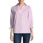 Belle + Sky 3/4 Sleeve Oversized Shirt