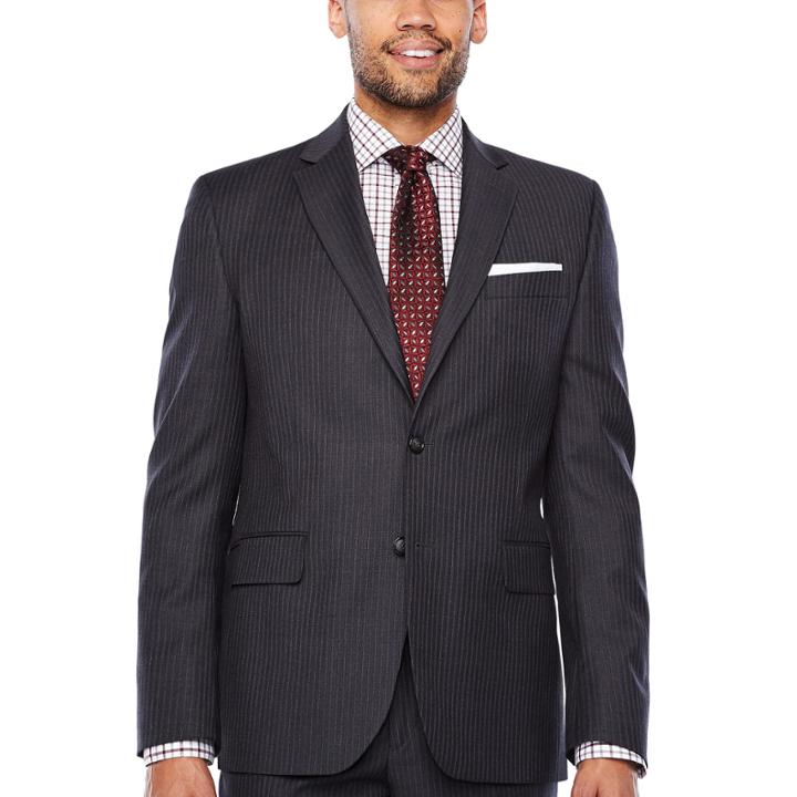 Stafford Classic Fit Stripe Suit Jacket