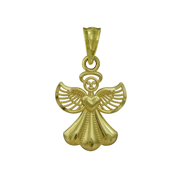 10k Yellow Gold Angel Charm