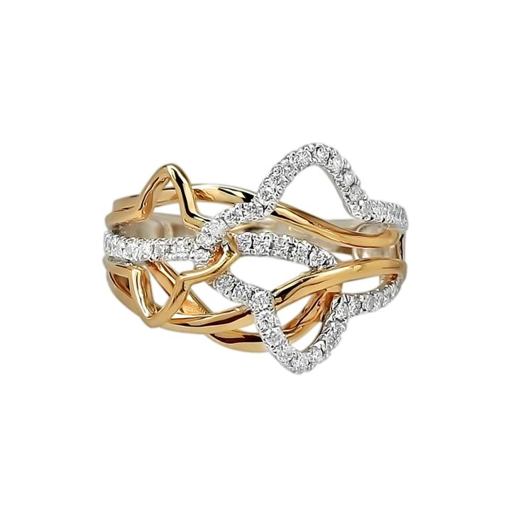 Limited Quantities 3/8 Ct. T.w. Diamond 14k Two-tone Gold Ring