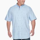 Jachs New York Short Sleeve Button-front Shirt-big And Tall