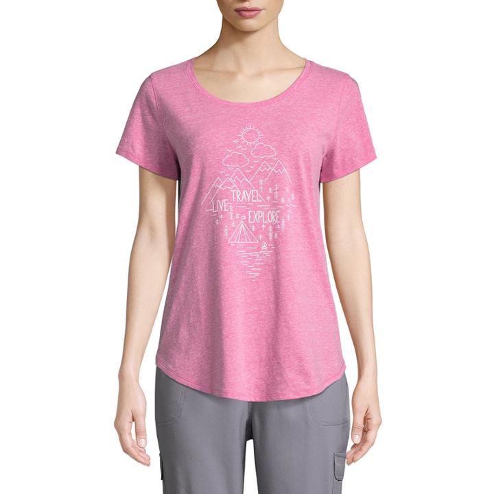 St. John's Bay Active Short Sleeve Graphic Tee