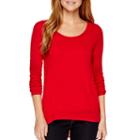 A.n.a Long-sleeve Woven-back T-shirt