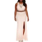 City Triangle Sleeveless Beaded Fitted Gown-juniors Plus