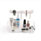 Mind Reader Acrylic 9 Compartment Jewelry Stand Organizer