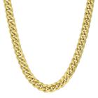 10k Gold Hollow Curb 22 Inch Chain Necklace
