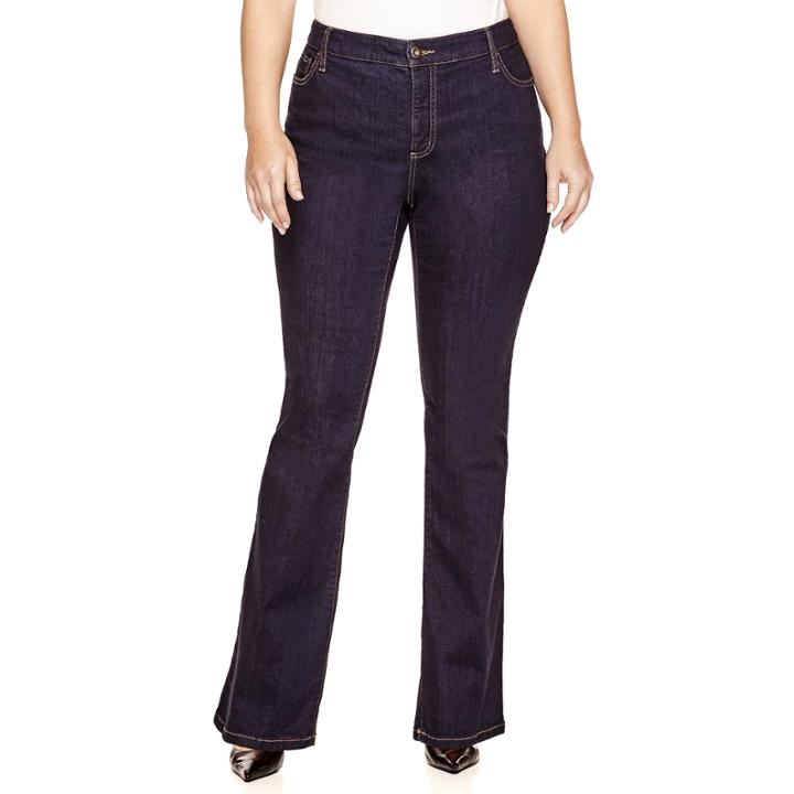 St. John's Bay Secretly Slender Bootcut Jeans - Plus