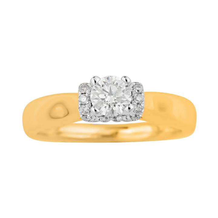 True Love, Celebrate Romance 1/2 Ct. T.w. Certified Diamond 14k Gold Bridal Ring