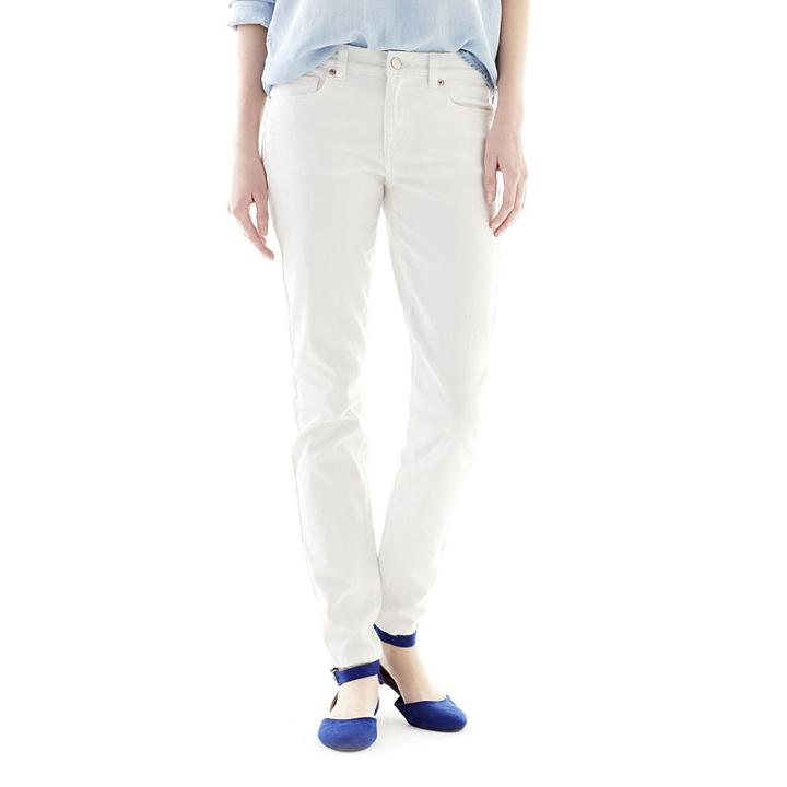 Joe Fresh&trade; Slim White Denim Pants
