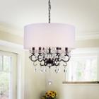 Ninian Oiled-rubbed Bronze Crystal/metal 6-light Chandelier