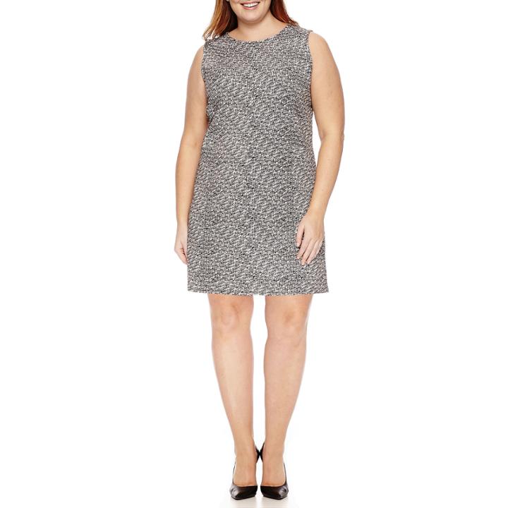 Worthington Sleeveless Shift Dress-plus