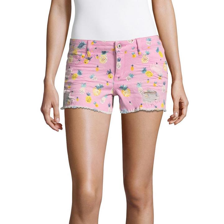 Arizona 2 1/2 Pineapple Shorts-juniors