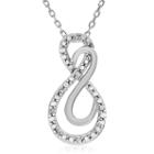 Diamond Accent White Diamond Round Sterling Silver Pendant