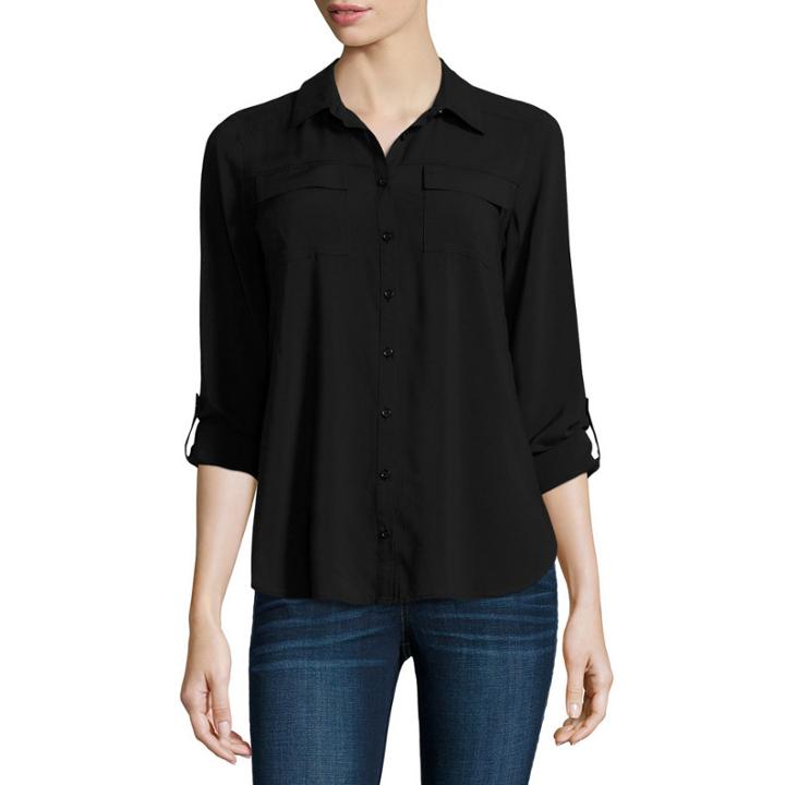 A.n.a Button Front Flap Pocket Shirt