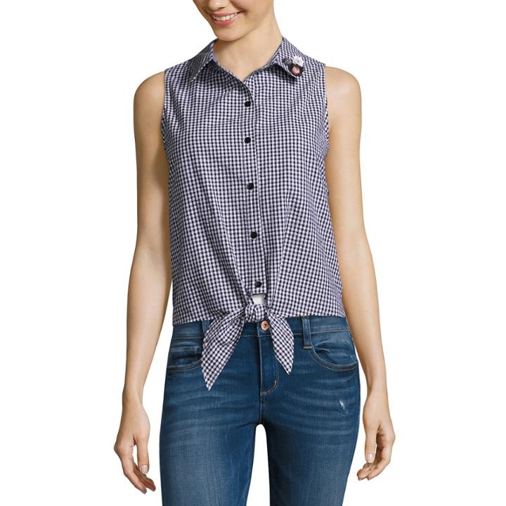 By & By Seersucker Tank Top-juniors