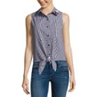 By & By Seersucker Tank Top-juniors