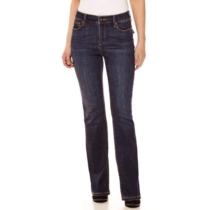 St. John's Bay Back Flap Pocket Bootcut Jeans
