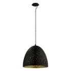 Eglo Safi 1-light Matte Black Pendant Ceiling Light