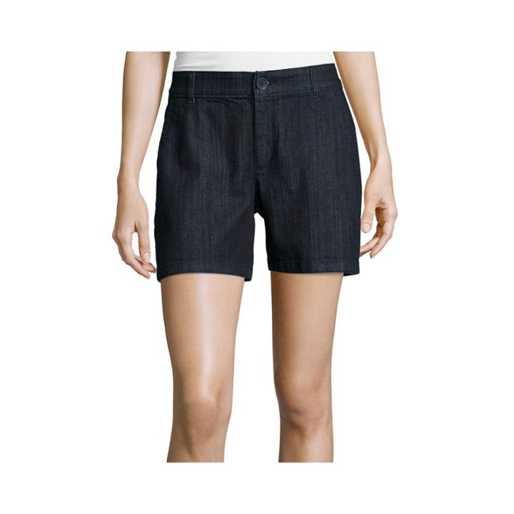 Liz Claiborne Classic Chino Denim Bermuda Shorts