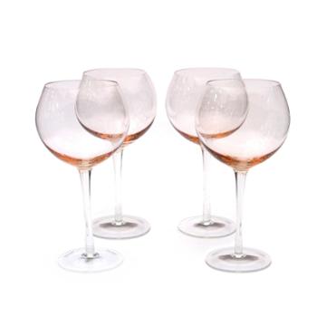 Certified International Set Of 4 Balloon Red Wine Glasses