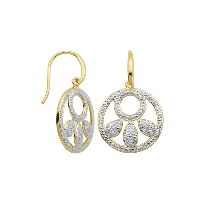 Classic Treasures&trade; Diamond-accent Cutout Circle Drop Earrings