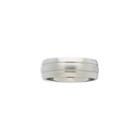 Mens Double-grooved Titanium Ring