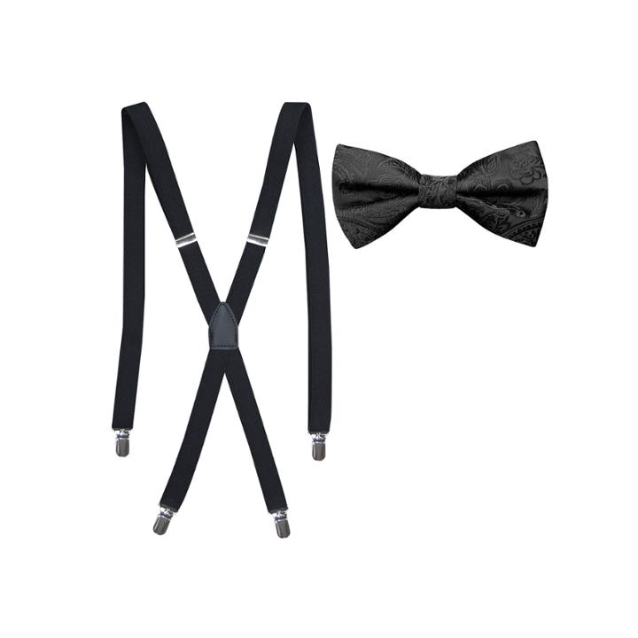 J.ferrar Paisley Bow Tie Set