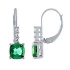 Green Emerald Drop Earrings