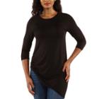 24/7 Comfort Apparel Side Cinched Tunic Top