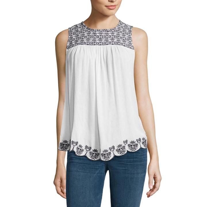 A.n.a Embroidered Tank