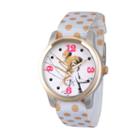 Disney Tinker Bell Womens White Strap Watch-wds000061