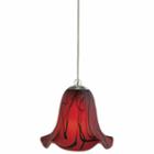 Wooten Heights 8.6 Tall Glass And Metal Pendant With Brushed Steel Cord