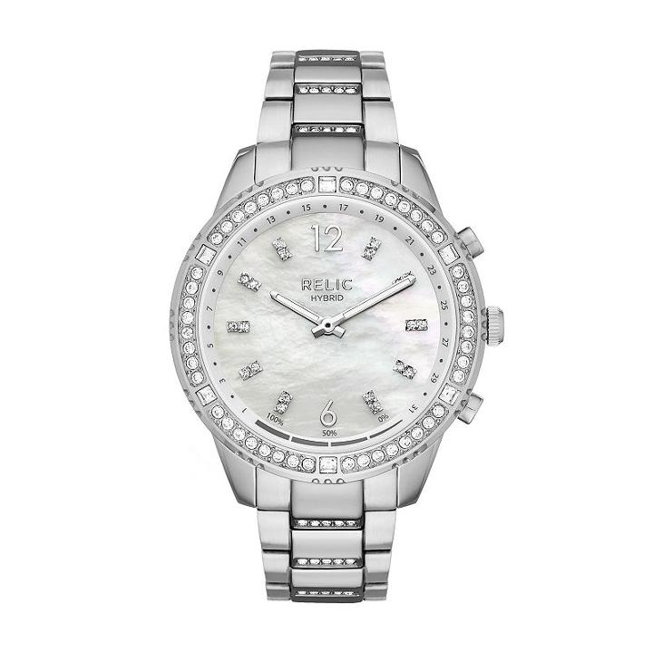 Relic Eliza Womens Silver Tone Smart Watch-zrt1000