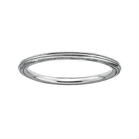 Personally Stackable Sterling Silver Stackable 1.5mm Step-down Ring