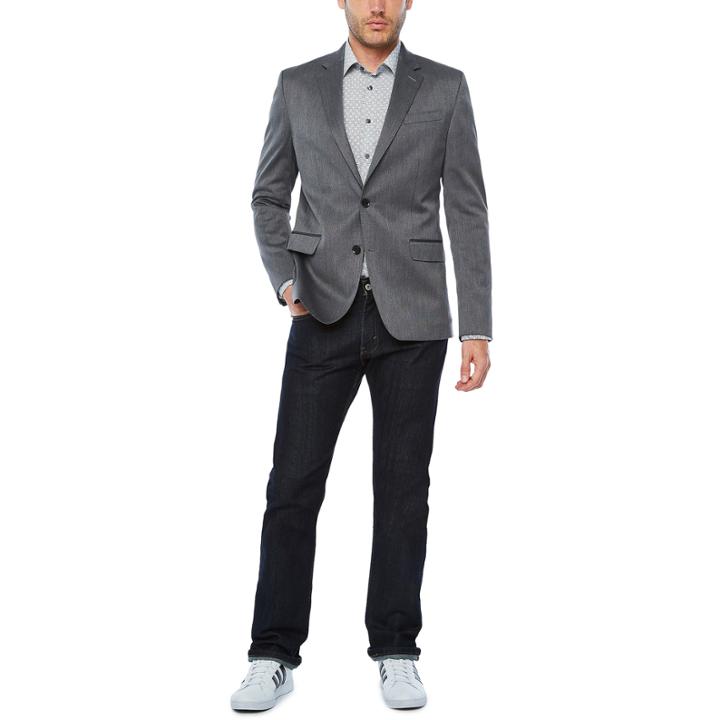 Jf J.ferrar Pin Dot Super Slim Fit Suit Jacket