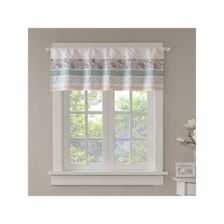 Madison Park Vanessa Rod Pocket Rod-pocket Tailored Valance
