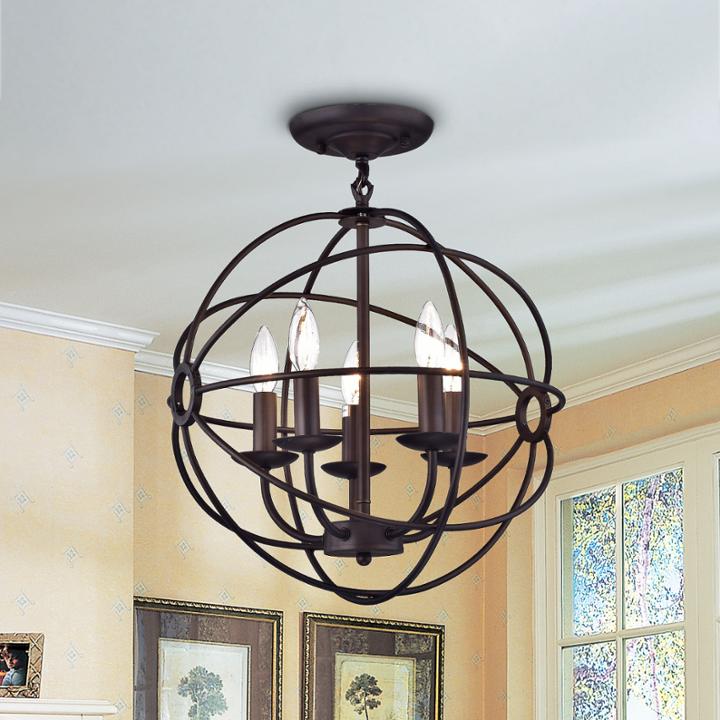 Shindanlang Bronze-finish Metal 16-inch Chandelier