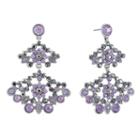 Monet Jewelry Purple Chandelier Earrings