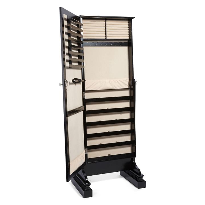 Kathy Ireland San Mateo Mirrored Standing Jewelry Cabinet