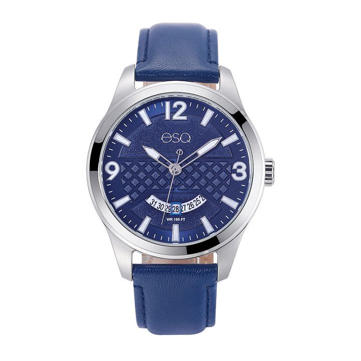 Esq Mens Blue Strap Watch-37esq008301a