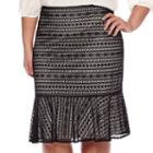 Worthington Lace Flippy Pencil Skirt - Plus